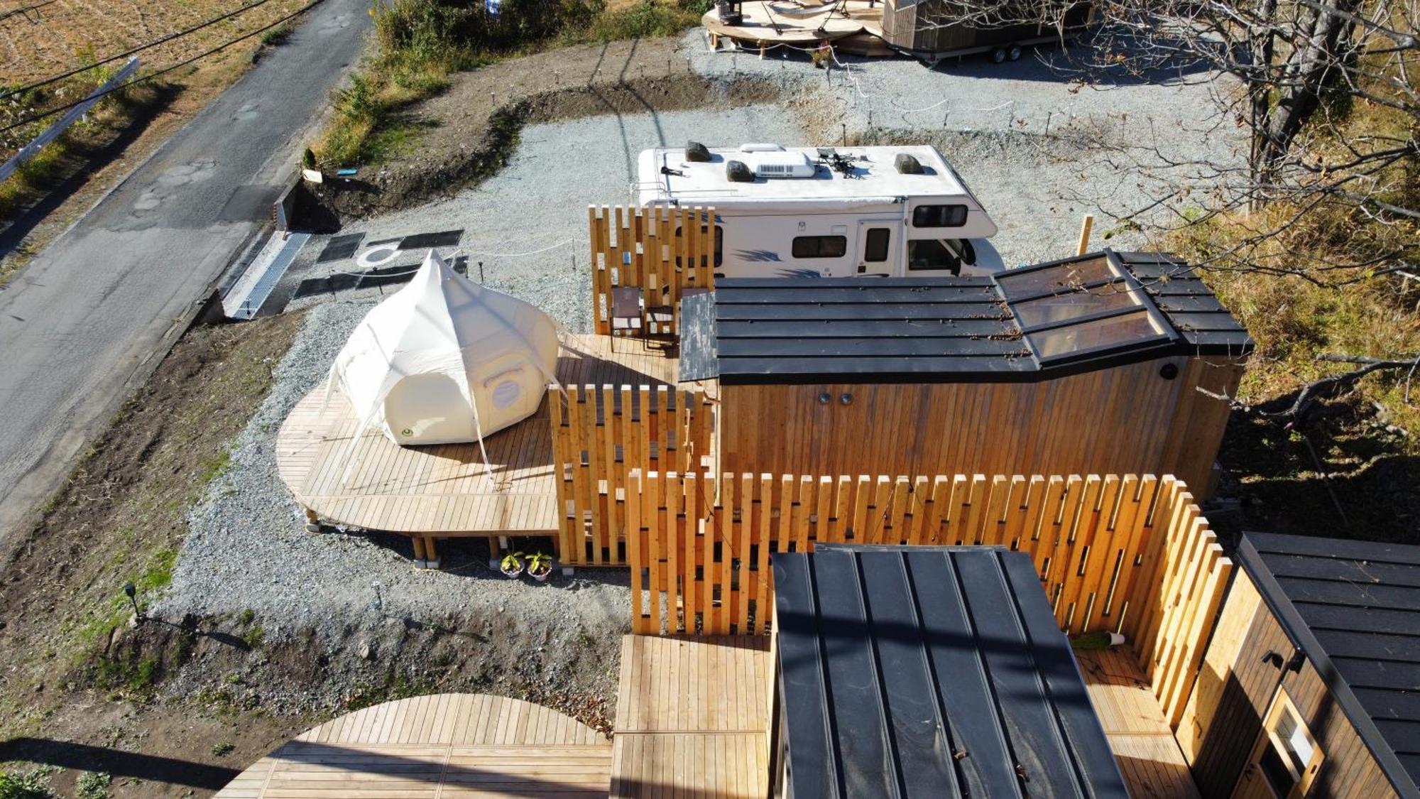 Fuji Dome Glamping Hotel Fujikawaguchiko Exterior foto